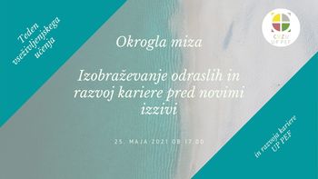 Teden VŽU: Izobraževanje odraslih in razvoj kariere pred novimi izzivi