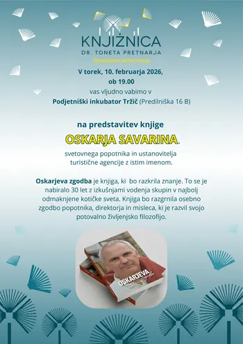 Predstavitev knjige Oskarja Savarina