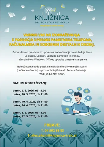 Izobraževanja s področja uporabe pametnega telefona, računalnika in sodobnih digitalnih orodij