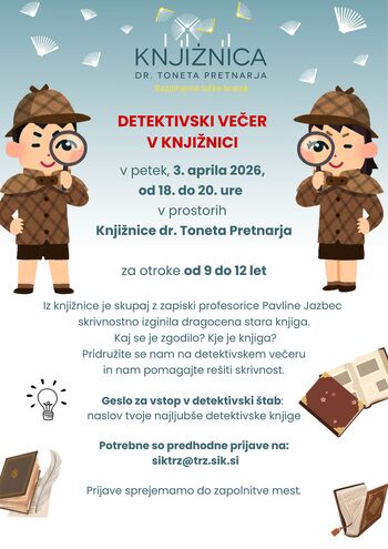 Andersenova noč: Detektivski večer v knjižnici