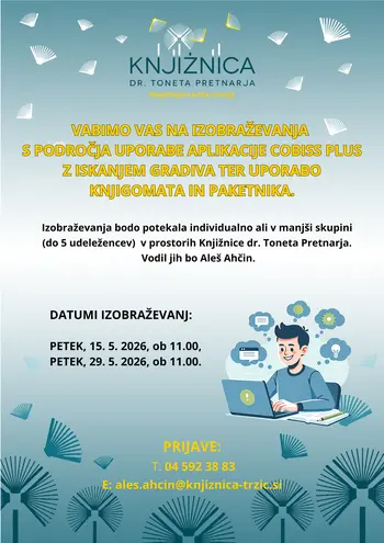 Izobraževanja s področja uporabe APLIKACIJE COBISS PLUS