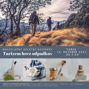 Spletna delavnica TURIZEM BREZ ODPADKOV