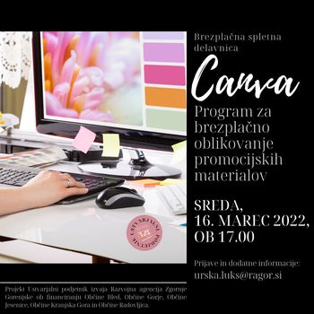 CANVA - Program za brezplačno oblikovanje promocijskih materialov