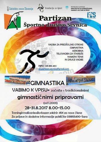 DEVET LET GIMNASTIČNIH PRIPRAV