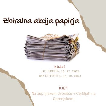 Zbiranje časopisnega papirja