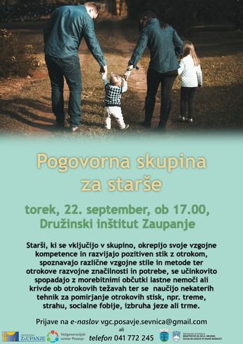 Pogovorna skupina za starše