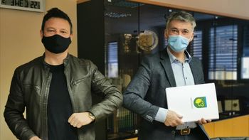 Podpis pogodbe o izgradnji infrastrukture v poslovni coni Arnovski gozd III