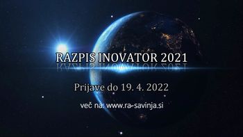 INOVATOR 2021 - razpis je odprt do 19. aprila 2022