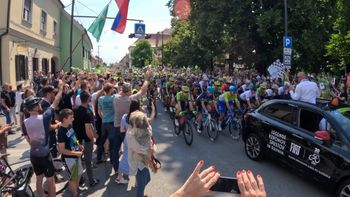 Žalec gostil start 2. etape 29. kolesarske dirke Po Sloveniji 