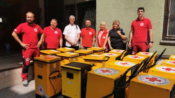 Video novice: Rdeči Križ Hrvaška pripeljala 20 razvlažilcev zraka