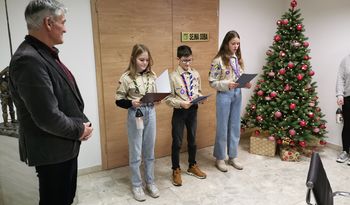 Video novica: Šempetrski taborniki prinesli Luč miru na Občino Žalec