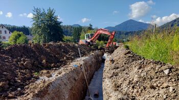 Video novica: Na Govekovem hribu se izvajajo gradbena dela v sklopu projekta Kanalizacija v aglomeraciji Kasaze.