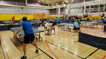 Video novica: V Petrovčah so se v namiznem tenisu pomerili članice in člani društev upokojencev