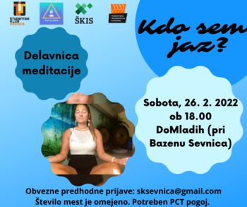 Kdo sem jaz? - delavnica meditacije