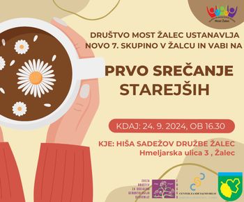 VABILO NA PRVO SREČANJE NOVE  7. SKUPINE STAREJŠIH V ŽALCU