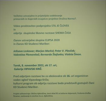 VIDEO PREDTSAVITEV IN ODPRTJE RAZSTAVE SHEMA ČASA