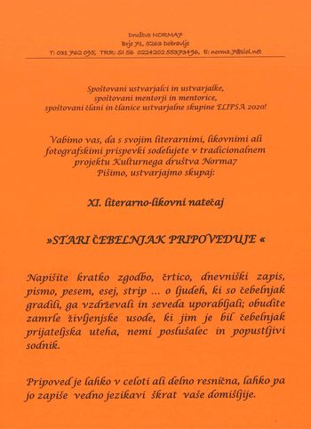 Literarno-likovni natečaj 'Pri starem čebelnjaku'