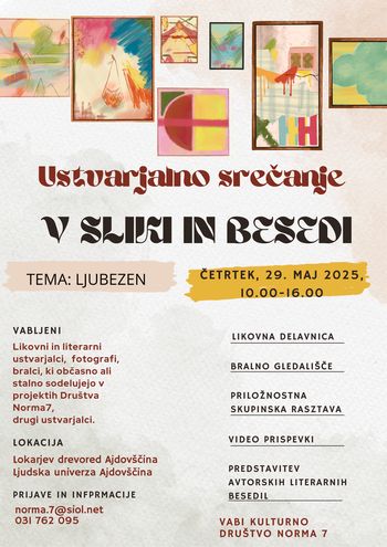 Ustvarjalno srečanje V SLIKI IN BESEDI
