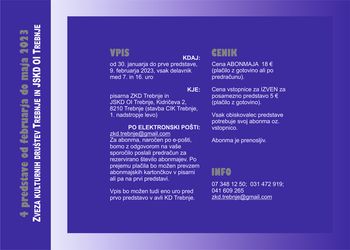 OTROŠKI ABONMA LEVČEK - PRVA PREDSTAVA V TEM LETU