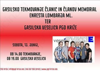 Gasilsko tekmovanje - 13. memorial Ernesta Lombarja ml.