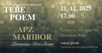   ✨Sakralno božični koncert - Tebe poem✨