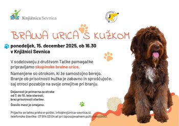 Bralna urica s kužkom