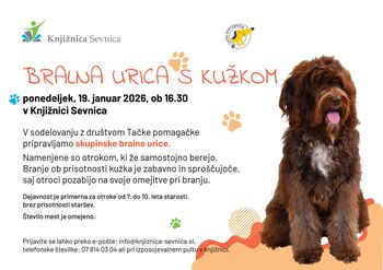 Bralna urica s kužkom