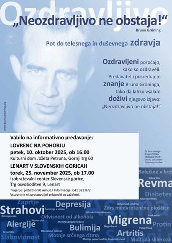 INFORMATIVNO PREDAVANJE " Pot do telesnega in duševnega zdravja"