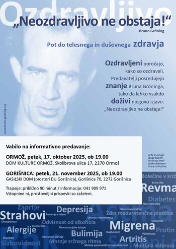 INFORMATIVNO PREDAVANJE " Pot do telesnega in duševnega zdravja"