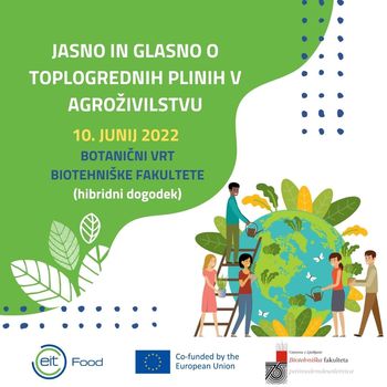 Jasno in glasno o toplogrednih plinih v agroživilstvu