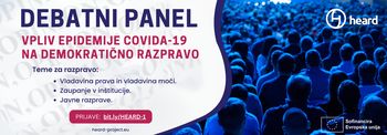 Debatni panel - Vpliv covida-19 na demokratično razpravo
