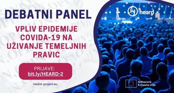 Debatni panel - Vpliv epidemije covida-19 na uživanje temeljnih pravic