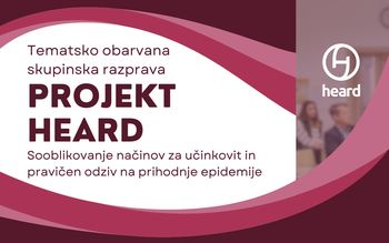 Tematsko obarvana skupinska razprava "Sooblikovanje načinov za učinkovit in pravičen odziv na prihodnje epidemije"