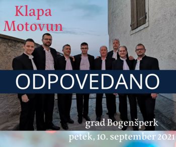 Večer s klapo Motovun - ODPOVEDANO