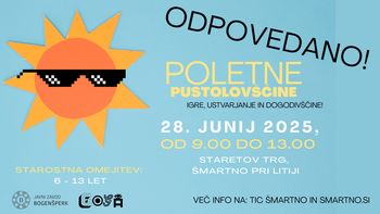 POLETNE PUSTOLOVŠČINE - ODPOVEDANO!