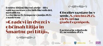 Otvoritev slikarske razstave Društva LILA: »Gradovi in dvorci v občinah Litija in Šmartno pri Litiji«