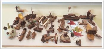 Izdelki iz naravnih materialov v prvem razredu