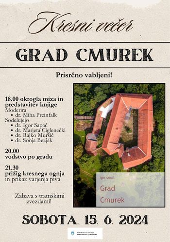 Kresni večer v Muzeju norosti in predstavitev knjige Grad Cmurek