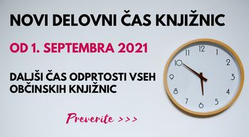 Obvestilo o novem delovnem času  v Občinski knjižnici Prebold