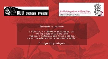 KULTURNIŠKI KLEPET, S PREŠERNOM PREŽET