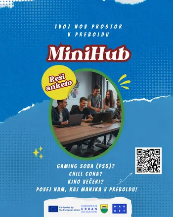 Vabimo mlade k soustvarjanju novega "Mini Huba" in mladinskega centra v Preboldu Vabimo mlade k soustvarjanju novega "Mini Huba" in mladinskega centra v Preboldu