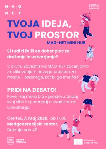 Manjka tudi tebi en dober prostor za druženje?