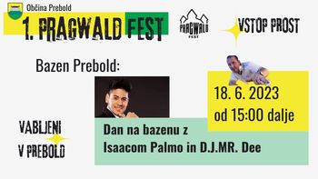Dan na Bazenu Prebold z Isaacom Palmo in D.J.MR. Dee