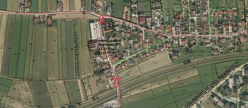 Delna zapora občinske ceste LC490231 Dolenja vas - dvorec