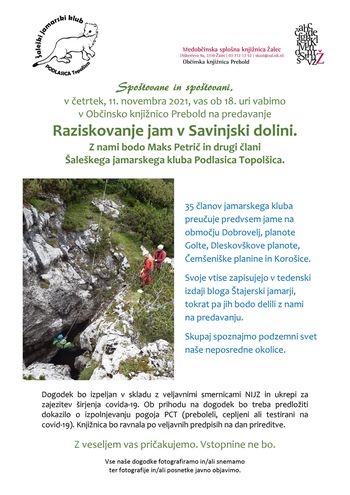 Raziskovanje jam v Savinjski dolini