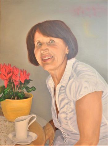 V preboldski knjižnici razstava likovnih del Antona – Zvoneta Holobarja