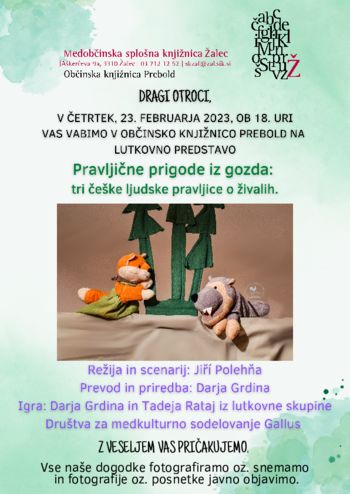 Lutkovna predstava: Prigode iz gozda