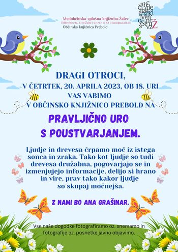 Pravljična ura s poustvarjanjem