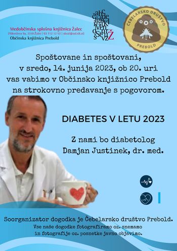 Strokovno predavanje - Diabetes v letu 2023