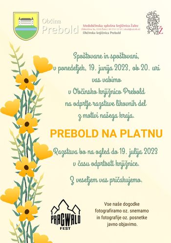 Razstava likovnih del - Prebold na platnu